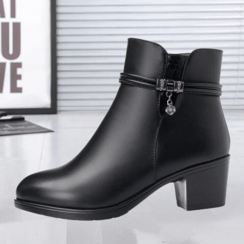 Ashford | Isolde – Women’s Suede Ankle Boots with Side Zip & Cushioned Insole