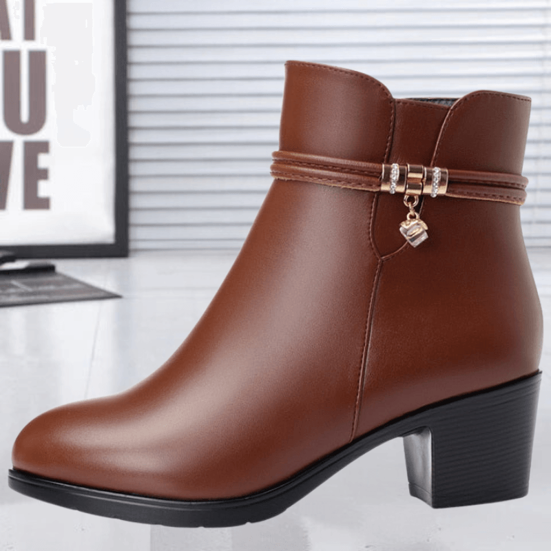 Ashford | Isolde – Women’s Suede Ankle Boots with Side Zip & Cushioned Insole