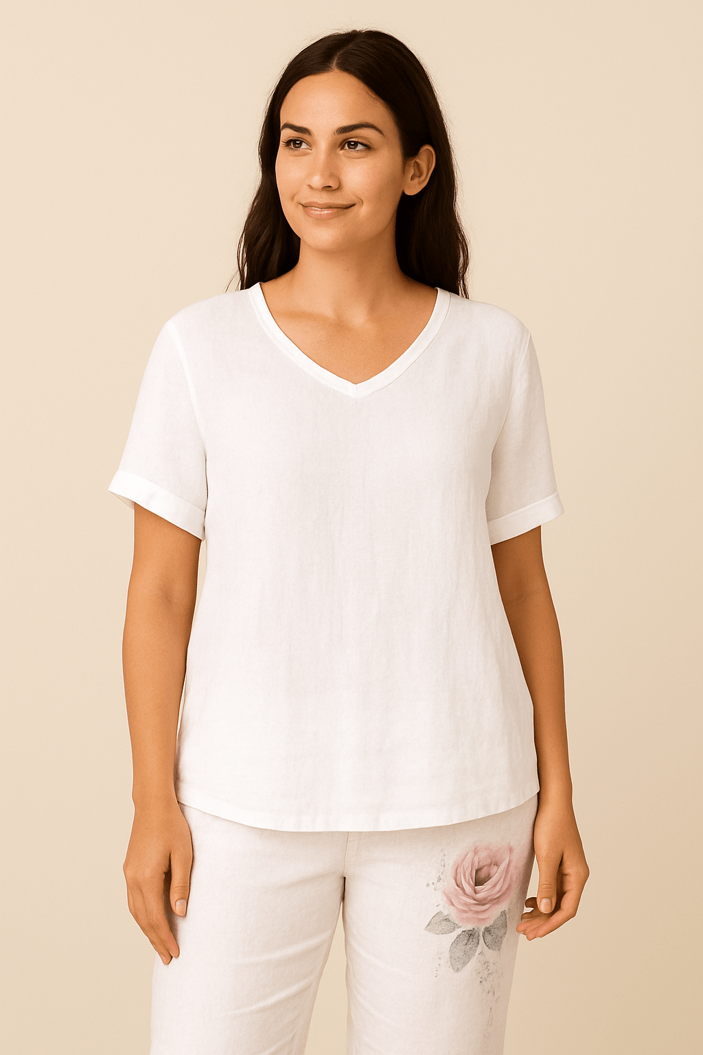 Ashford | Jeanny Casual Cotton - Linen Blouse – Relaxed Fit with Light Texture - Ashford London Clothing