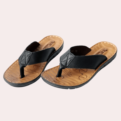 Ashford | Jimmy Men’s Slippers – Open Toe – Cushioned Footbed – Slip - On Comfort Fit - Ashford London Clothing