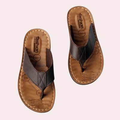 Ashford | Jimmy Men’s Slippers – Open Toe – Cushioned Footbed – Slip - On Comfort Fit - Ashford London Clothing