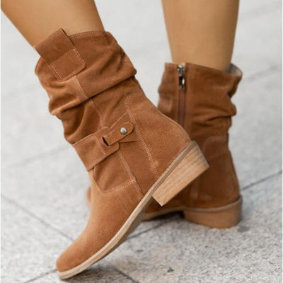 Ashford | Lana – Women’s Ankle Boots with Side Zipper – Casual Oval Toe