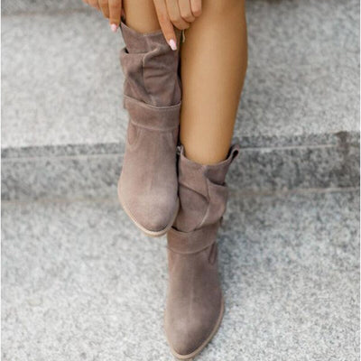 Ashford | Lana – Women’s Ankle Boots with Side Zipper – Casual Oval Toe