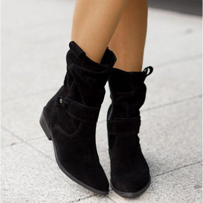Ashford | Lana – Women’s Ankle Boots with Side Zipper – Casual Oval Toe
