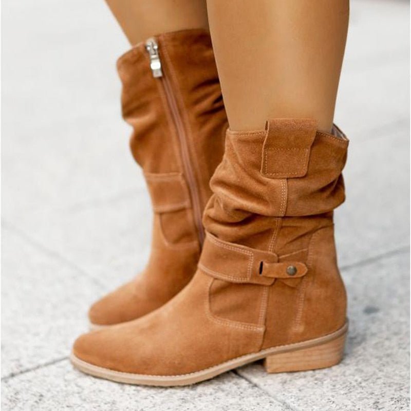 Ashford | Lana – Women’s Ankle Boots with Side Zipper – Casual Oval Toe