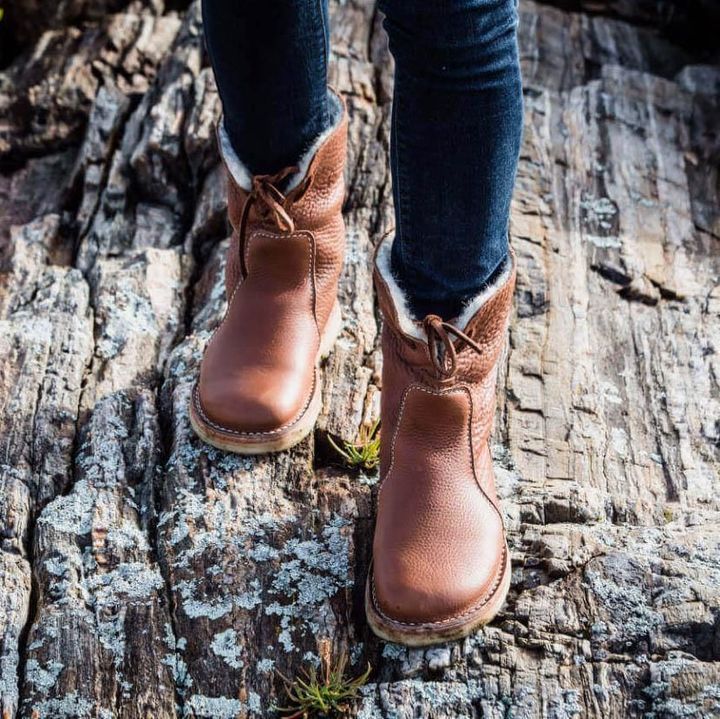 Ashford | Lesli – Women’s Leather Lace-Up Ankle Boots with 2-Inch Heel