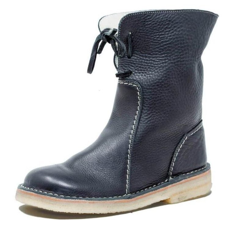 Ashford | Lesli – Women’s Leather Lace-Up Ankle Boots with 2-Inch Heel