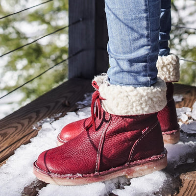 Ashford | Lesli – Women’s Leather Lace-Up Ankle Boots with 2-Inch Heel