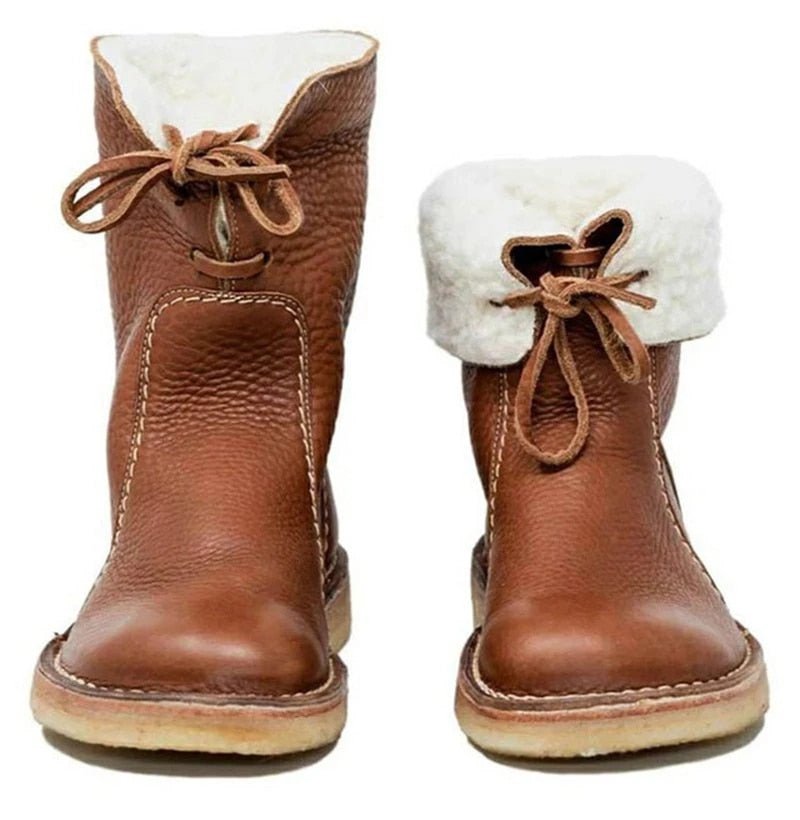 Ashford | Lesli – Women’s Leather Lace-Up Ankle Boots with 2-Inch Heel