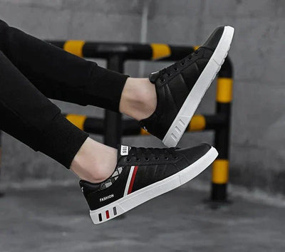 ASHFORD | Louis Men’s Low - Top Casual Sneakers – Textured Design - Ashford London Clothing