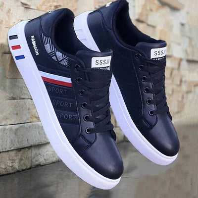ASHFORD | Louis Men’s Low - Top Casual Sneakers – Textured Design - Ashford London Clothing