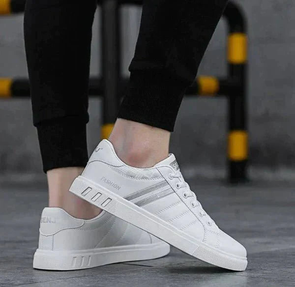 ASHFORD | Louis Men’s Low - Top Casual Sneakers – Textured Design - Ashford London Clothing