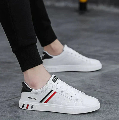 ASHFORD | Louis Men’s Low - Top Casual Sneakers – Textured Design - Ashford London Clothing