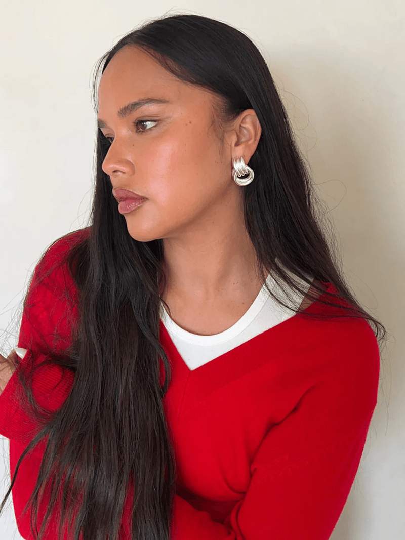 Ashford | Luna – Women’s Knot Earrings – Lightweight Hollow Design, Minimalist Chic - Ashford London Clothing