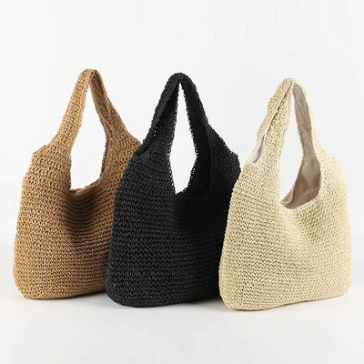 Ashford | Luna – Women’s Straw Beach Bag – Woven Tote – Lightweight & Durable - Ashford London Clothing
