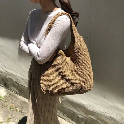Ashford | Luna – Women’s Straw Beach Bag – Woven Tote – Lightweight & Durable - Ashford London Clothing