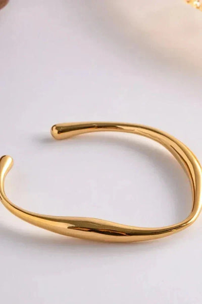 Ashford | Maggie – Gold - Plated Bangle Bracelet - Ashford London Clothing