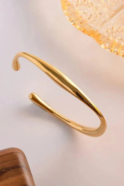 Ashford | Maggie – Gold - Plated Bangle Bracelet - Ashford London Clothing