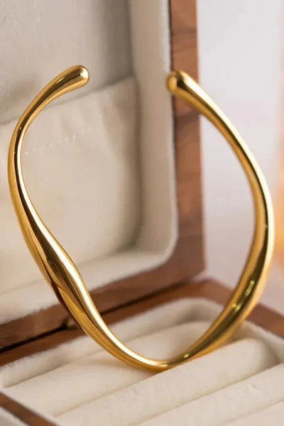 Ashford | Maggie – Gold - Plated Bangle Bracelet - Ashford London Clothing
