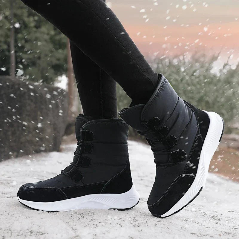 Ashford | Marnie – Women’s Combat Boots with Plush Lining & Flat Sole for Winter