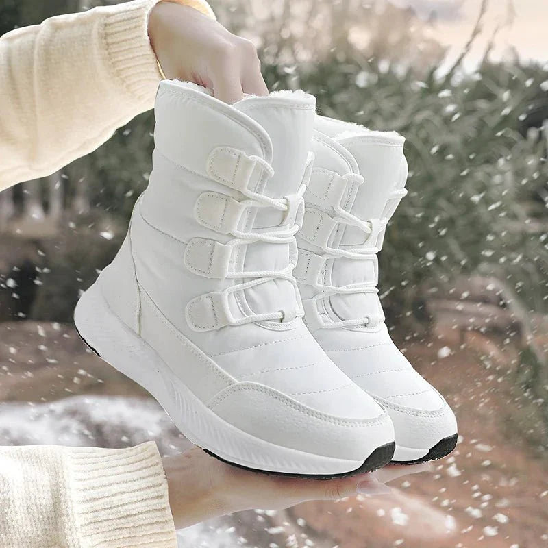Ashford | Marnie – Women’s Combat Boots with Plush Lining & Flat Sole for Winter