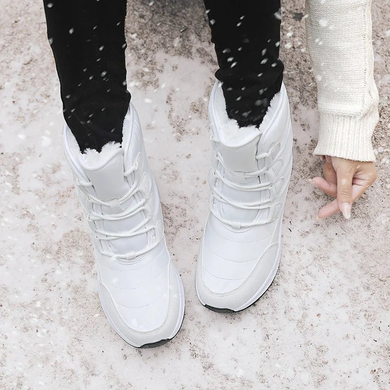 Ashford | Marnie – Women’s Combat Boots with Plush Lining & Flat Sole for Winter