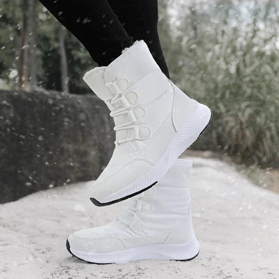 Ashford | Marnie – Women’s Combat Boots with Plush Lining & Flat Sole for Winter