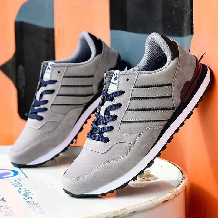 ASHFORD | Men’s Sneakers – Classic Low - Top Style – Breathable Synthetic Leather - Ashford London Clothing