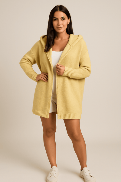 Ashford | Miriam Oversized Hooded Cardigan – Soft Knit, Cosy Fit, Casual Style - Ashford London Clothing