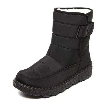 Ashford | Nora – Women’s Winter Snow Boots with Hook & Loop – Canvas Upper