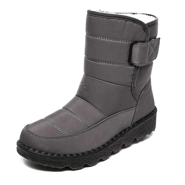 Ashford | Nora – Women’s Winter Snow Boots with Hook & Loop – Canvas Upper