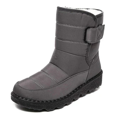 Ashford | Nora – Women’s Winter Snow Boots with Hook & Loop – Canvas Upper