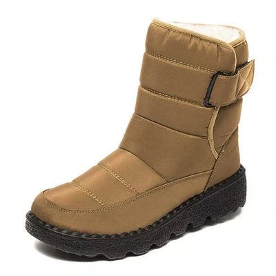 Ashford | Nora – Women’s Winter Snow Boots with Hook & Loop – Canvas Upper