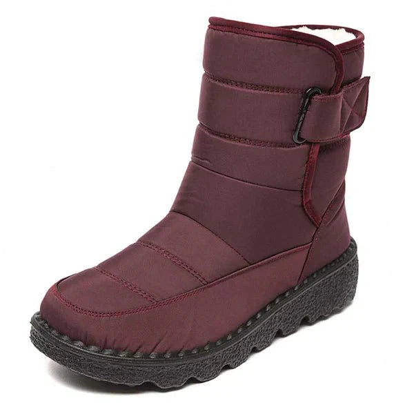 Ashford | Nora – Women’s Winter Snow Boots with Hook & Loop – Canvas Upper