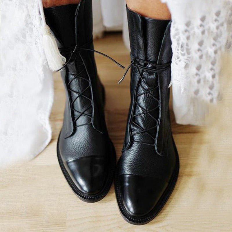 Ashford | Odette – Women’s Vegan Leather Ankle Boots with Pointed Toe & British Style