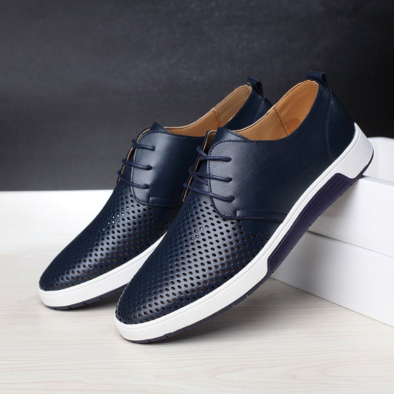 Ashford | Oliver Classic Round - Toe PU Leather Shoes – Durable Sole – All - Season - Ashford London Clothing