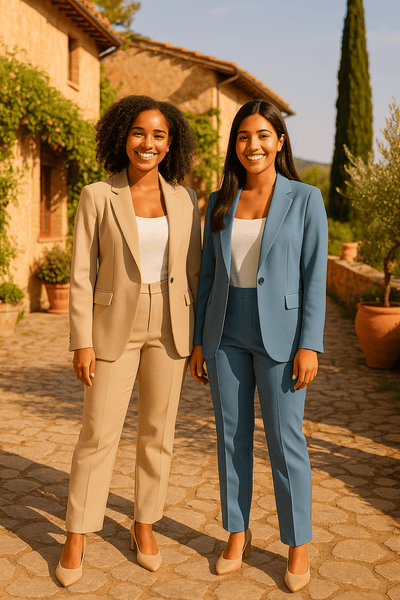 Ashford | Operah Two - Piece Blazer & Trouser Set – Elegant Cut - Ashford London Clothing