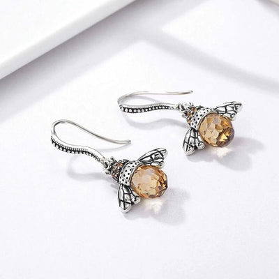 Ashford | Pippa – Women’s Dancing Bee Earrings – Symbol of Love & Vitality - Ashford London Clothing