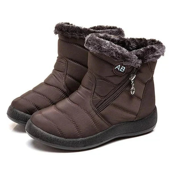 Ashford | Ragnhild – Women’s Fur-Lined Winter Snow Boots with Zipper Closure