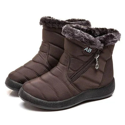 Ashford | Ragnhild – Women’s Fur-Lined Winter Snow Boots with Zipper Closure