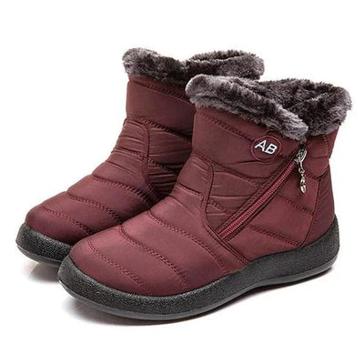 Ashford | Ragnhild – Women’s Fur-Lined Winter Snow Boots with Zipper Closure