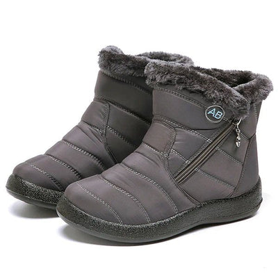 Ashford | Ragnhild – Women’s Fur-Lined Winter Snow Boots with Zipper Closure