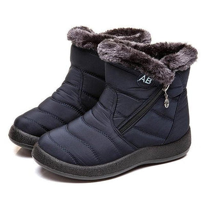 Ashford | Ragnhild – Women’s Fur-Lined Winter Snow Boots with Zipper Closure