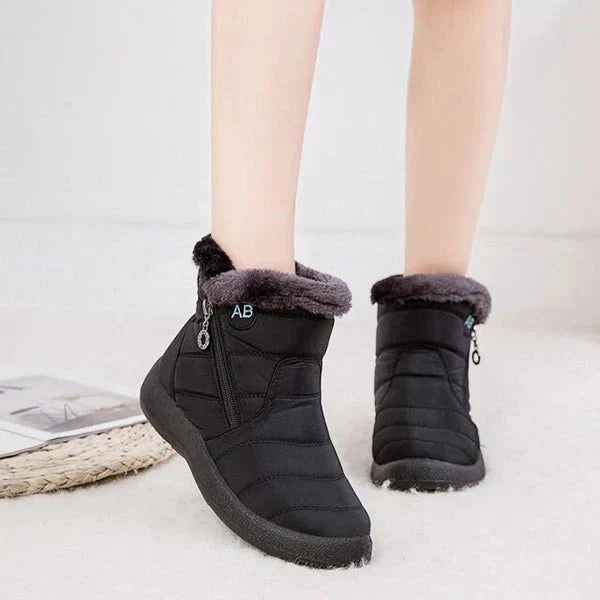 Ashford | Ragnhild – Women’s Fur-Lined Winter Snow Boots with Zipper Closure