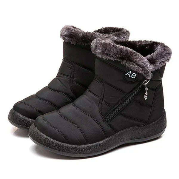 Ashford | Ragnhild – Women’s Fur-Lined Winter Snow Boots with Zipper Closure