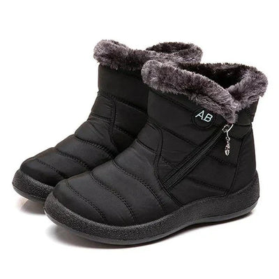Ashford | Ragnhild – Women’s Fur-Lined Winter Snow Boots with Zipper Closure