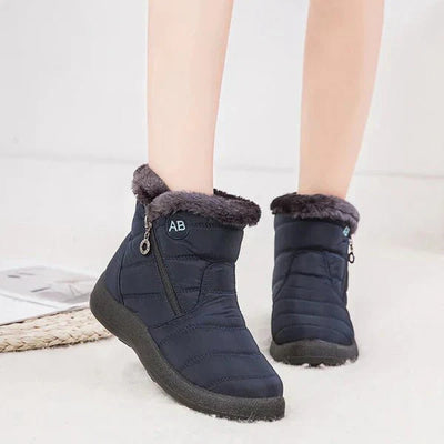 Ashford | Ragnhild – Women’s Fur-Lined Winter Snow Boots with Zipper Closure