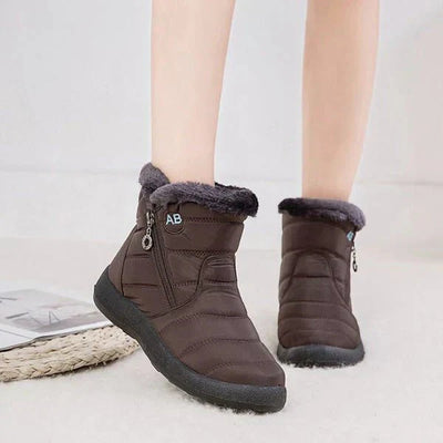 Ashford | Ragnhild – Women’s Fur-Lined Winter Snow Boots with Zipper Closure