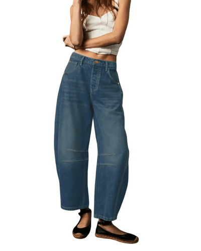 Ashford | Relaxed Fit High Waist Jeans – Women'S Loose Fit Jeans – Comfortable & Durable, - Ashford London Clothing