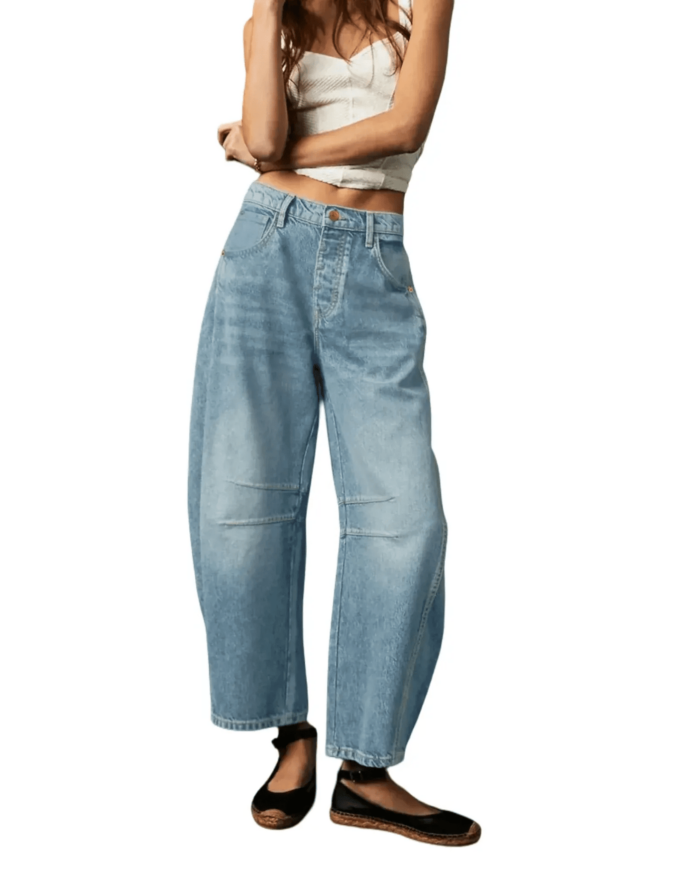 Ashford | Relaxed Fit High Waist Jeans – Women'S Loose Fit Jeans – Comfortable & Durable, - Ashford London Clothing